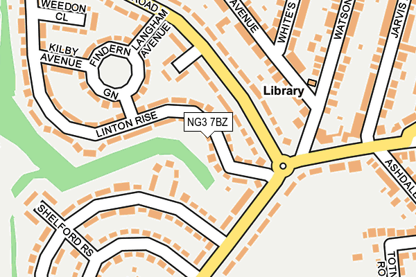 NG3 7BZ map - OS OpenMap – Local (Ordnance Survey)