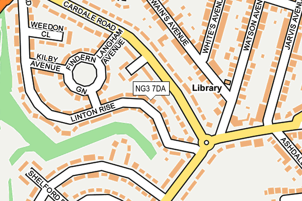 NG3 7DA map - OS OpenMap – Local (Ordnance Survey)
