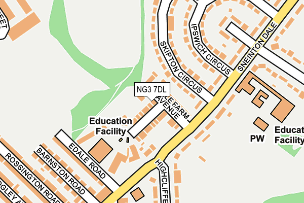 NG3 7DL map - OS OpenMap – Local (Ordnance Survey)