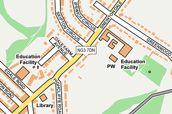 NG3 7DN map - OS OpenMap – Local (Ordnance Survey)