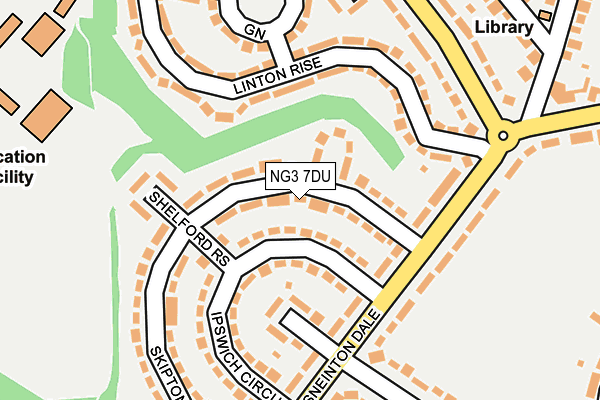 NG3 7DU map - OS OpenMap – Local (Ordnance Survey)