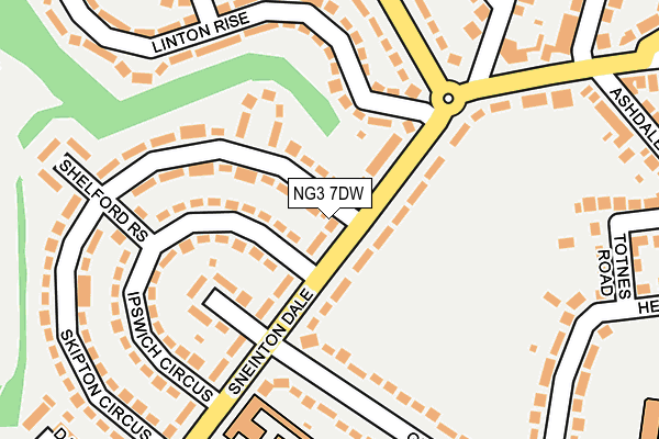 NG3 7DW map - OS OpenMap – Local (Ordnance Survey)