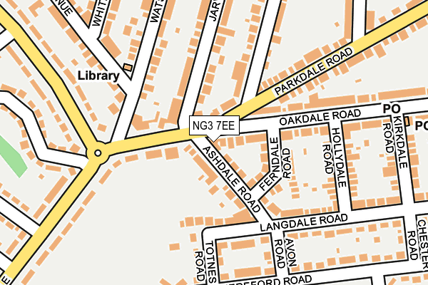 NG3 7EE map - OS OpenMap – Local (Ordnance Survey)