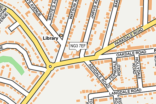 NG3 7EF map - OS OpenMap – Local (Ordnance Survey)