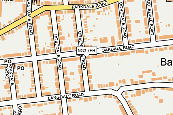 NG3 7EH map - OS OpenMap – Local (Ordnance Survey)