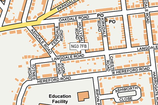 NG3 7FB map - OS OpenMap – Local (Ordnance Survey)