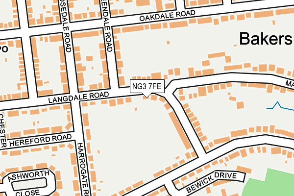 NG3 7FE map - OS OpenMap – Local (Ordnance Survey)