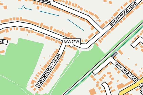 NG3 7FW map - OS OpenMap – Local (Ordnance Survey)
