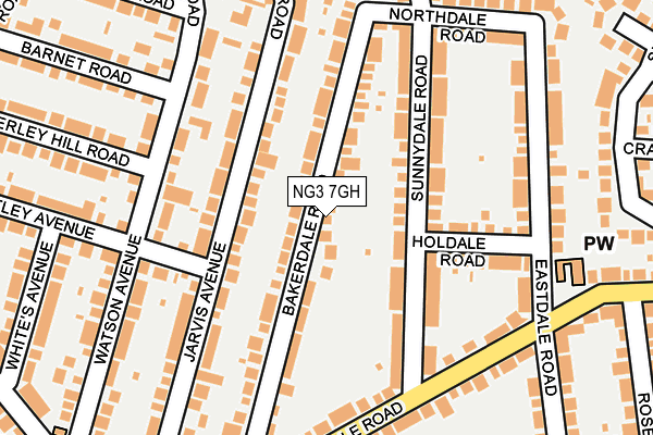 NG3 7GH map - OS OpenMap – Local (Ordnance Survey)