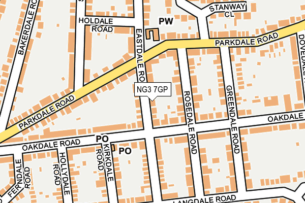 NG3 7GP map - OS OpenMap – Local (Ordnance Survey)