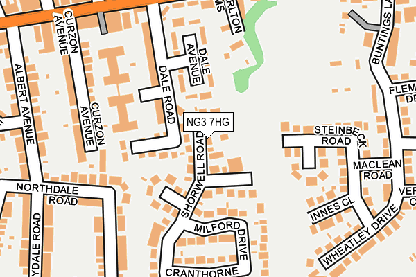 NG3 7HG map - OS OpenMap – Local (Ordnance Survey)