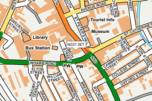 NG31 0ET map - OS OpenMap – Local (Ordnance Survey)