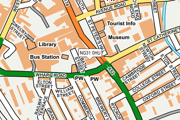 NG31 0HU map - OS OpenMap – Local (Ordnance Survey)