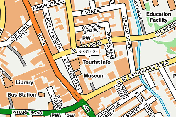 NG31 0SF map - OS OpenMap – Local (Ordnance Survey)