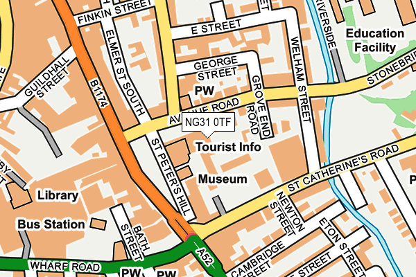 NG31 0TF map - OS OpenMap – Local (Ordnance Survey)