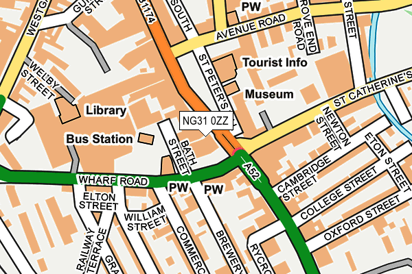 NG31 0ZZ map - OS OpenMap – Local (Ordnance Survey)