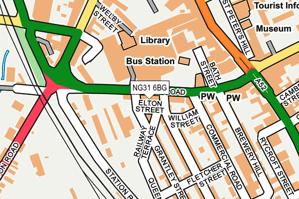 NG31 6BG map - OS OpenMap – Local (Ordnance Survey)