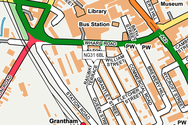 NG31 6BL map - OS OpenMap – Local (Ordnance Survey)