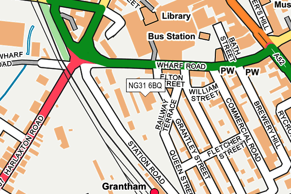 NG31 6BQ map - OS OpenMap – Local (Ordnance Survey)