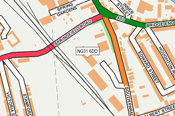 NG31 6DD map - OS OpenMap – Local (Ordnance Survey)