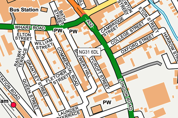 NG31 6DL map - OS OpenMap – Local (Ordnance Survey)