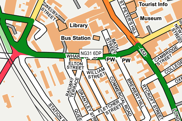 NG31 6DP map - OS OpenMap – Local (Ordnance Survey)