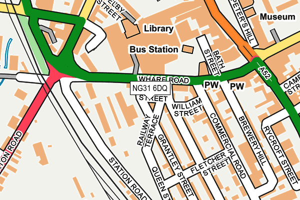 NG31 6DQ map - OS OpenMap – Local (Ordnance Survey)