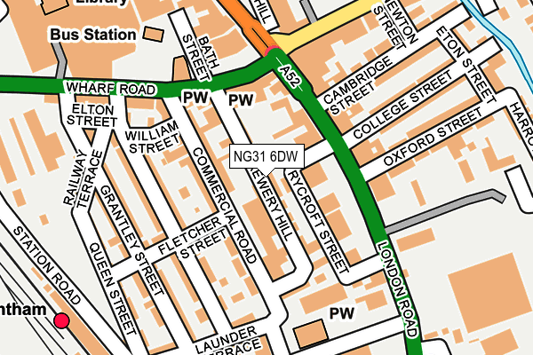 NG31 6DW map - OS OpenMap – Local (Ordnance Survey)