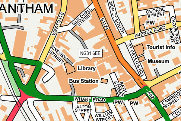 NG31 6EE map - OS OpenMap – Local (Ordnance Survey)