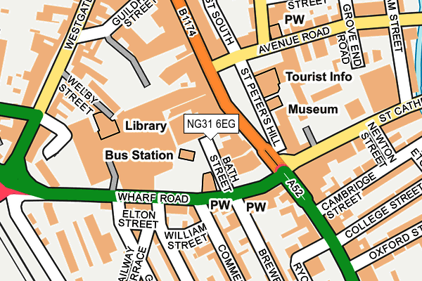 NG31 6EG map - OS OpenMap – Local (Ordnance Survey)