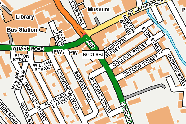 NG31 6EJ map - OS OpenMap – Local (Ordnance Survey)