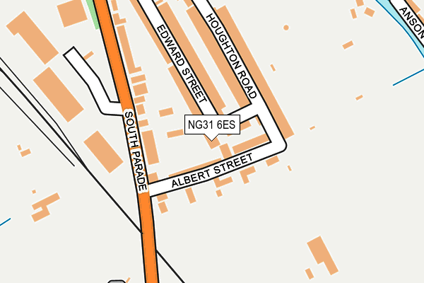 NG31 6ES map - OS OpenMap – Local (Ordnance Survey)