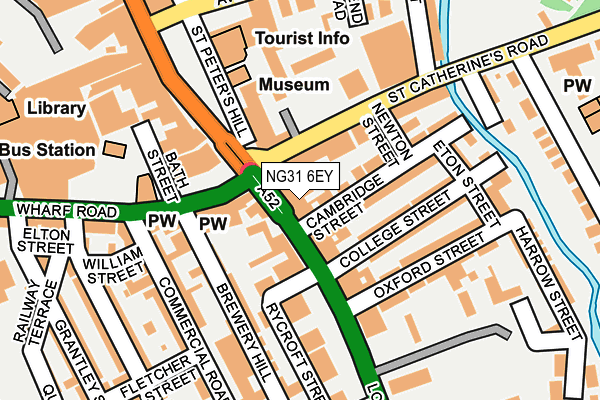NG31 6EY map - OS OpenMap – Local (Ordnance Survey)
