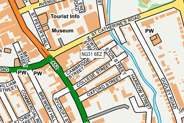NG31 6EZ map - OS OpenMap – Local (Ordnance Survey)