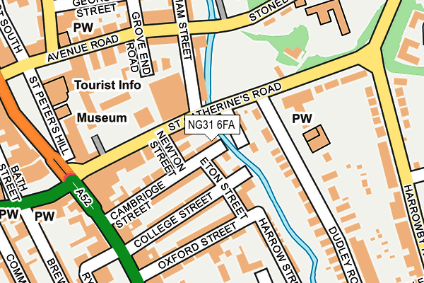 NG31 6FA map - OS OpenMap – Local (Ordnance Survey)