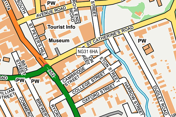 NG31 6HA map - OS OpenMap – Local (Ordnance Survey)