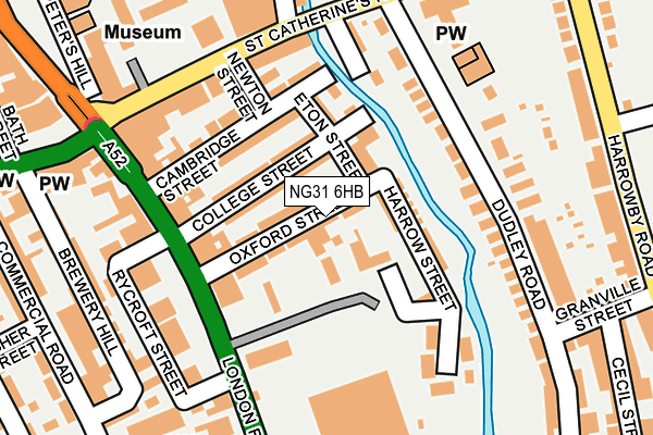 NG31 6HB map - OS OpenMap – Local (Ordnance Survey)