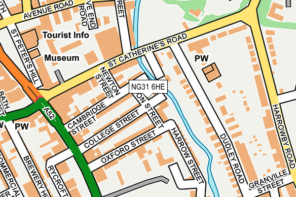 NG31 6HE map - OS OpenMap – Local (Ordnance Survey)