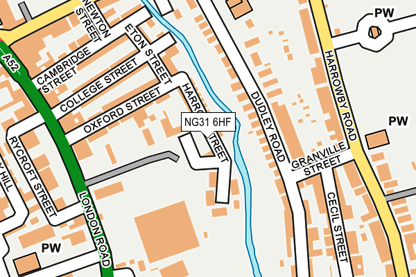 NG31 6HF map - OS OpenMap – Local (Ordnance Survey)