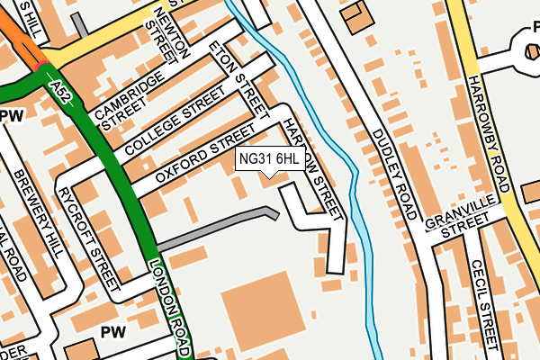 NG31 6HL map - OS OpenMap – Local (Ordnance Survey)