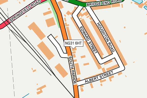 NG31 6HT map - OS OpenMap – Local (Ordnance Survey)