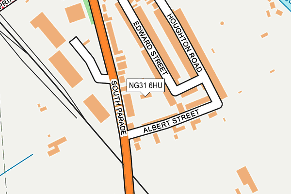 NG31 6HU map - OS OpenMap – Local (Ordnance Survey)