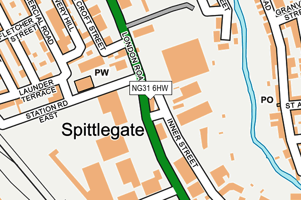 NG31 6HW map - OS OpenMap – Local (Ordnance Survey)