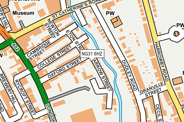 NG31 6HZ map - OS OpenMap – Local (Ordnance Survey)