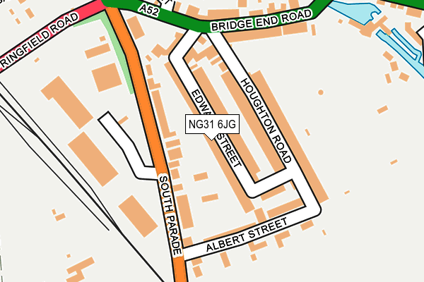 NG31 6JG map - OS OpenMap – Local (Ordnance Survey)