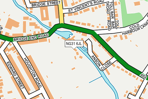 NG31 6JL map - OS OpenMap – Local (Ordnance Survey)