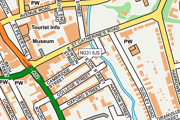 NG31 6JS map - OS OpenMap – Local (Ordnance Survey)