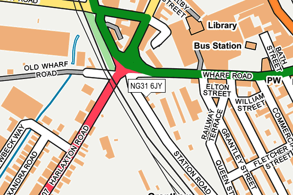 NG31 6JY map - OS OpenMap – Local (Ordnance Survey)