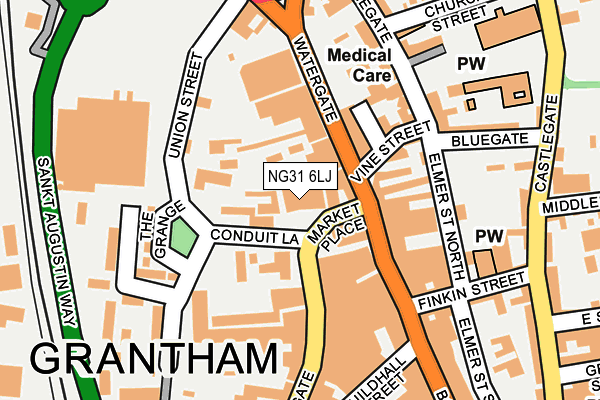 NG31 6LJ map - OS OpenMap – Local (Ordnance Survey)