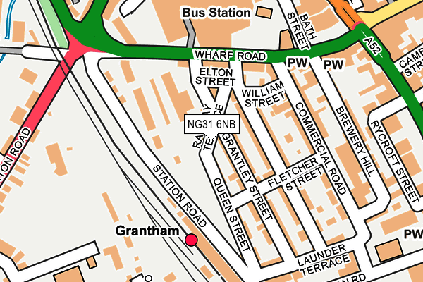 NG31 6NB map - OS OpenMap – Local (Ordnance Survey)